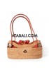 ladies fashion handmade rattan handbags straw ata unique